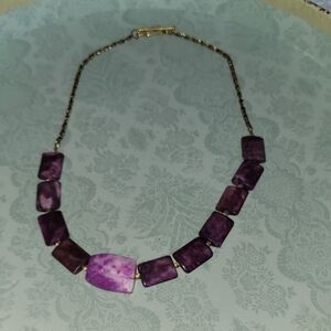 Purple Stone Necklace